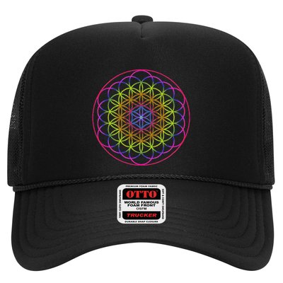 Sacred Geometry Flower Of Life Trucker Hat
