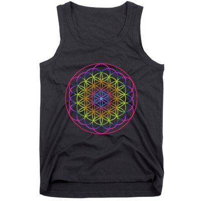 Sacred Geometry Flower Of Life Tank Top
