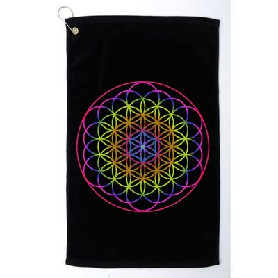 Sacred Geometry Flower Of Life Golf Towel