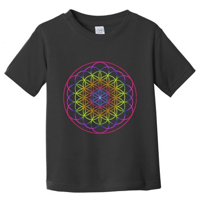 Sacred Geometry Flower Of Life Toddler T-Shirt