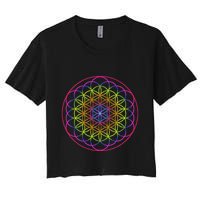 Sacred Geometry Flower Of Life Crop Top