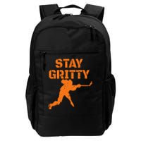 STAY GRITTY Funny Ice Hockey Philly gift Vintage Daily Commute Backpack