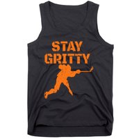 STAY GRITTY Funny Ice Hockey Philly gift Vintage Tank Top