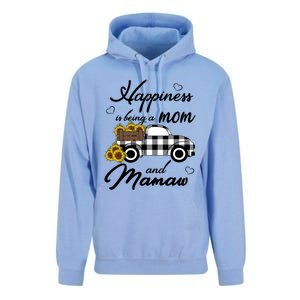 Sunflower Grandma Funny Gift Happiness Is Being A Mom And Mamaw Funny Gift Unisex Surf Hoodie