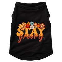 Stay Groovy Flower Power Retro Hippie Vibes Doggie Tank