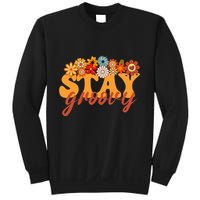 Stay Groovy Flower Power Retro Hippie Vibes Sweatshirt