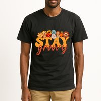 Stay Groovy Flower Power Retro Hippie Vibes Tall T-Shirt