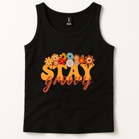 Stay Groovy Flower Power Retro Hippie Vibes Tank Top