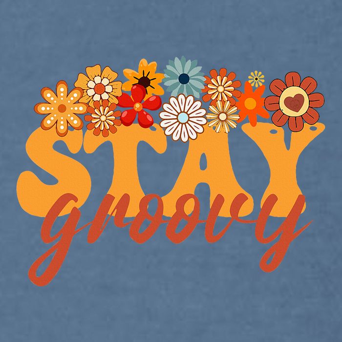 Stay Groovy Flower Power Retro Hippie Vibes Garment-Dyed Sweatshirt
