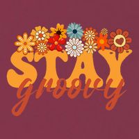 Stay Groovy Flower Power Retro Hippie Vibes 16oz Travel Tumbler