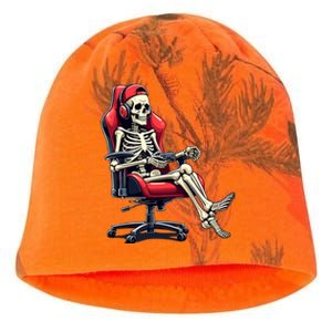 Skeleton Gamer Funny Gaming Chair Headset Halloween Funny Gift Kati - Camo Knit Beanie