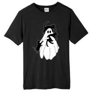 Spooky Ghost Funny Cat Lover Tall Fusion ChromaSoft Performance T-Shirt