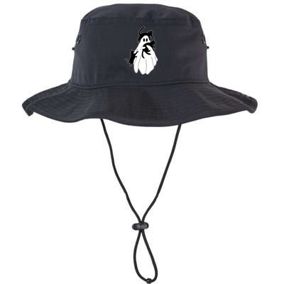 Spooky Ghost Funny Cat Lover Bucket Hat