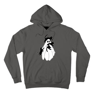 Spooky Ghost Funny Cat Lover Hoodie