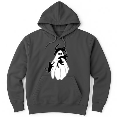Spooky Ghost Funny Cat Lover Hoodie