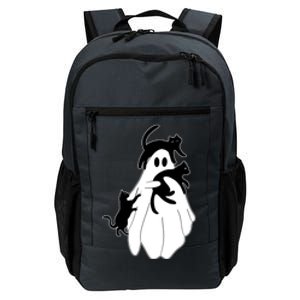 Spooky Ghost Funny Cat Lover Daily Commute Backpack