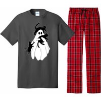 Spooky Ghost Funny Cat Lover Pajama Set