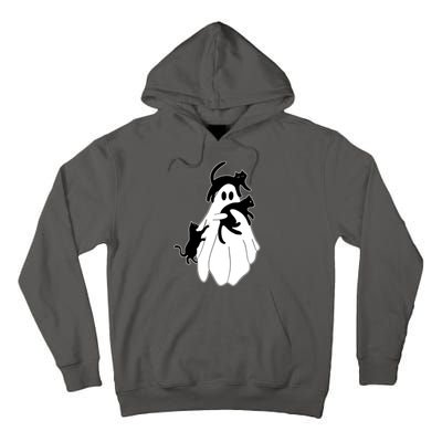 Spooky Ghost Funny Cat Lover Tall Hoodie