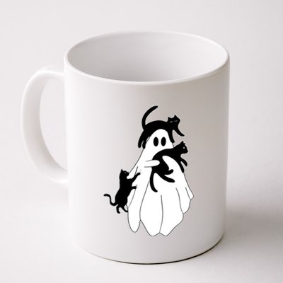 Spooky Ghost Funny Cat Lover Coffee Mug