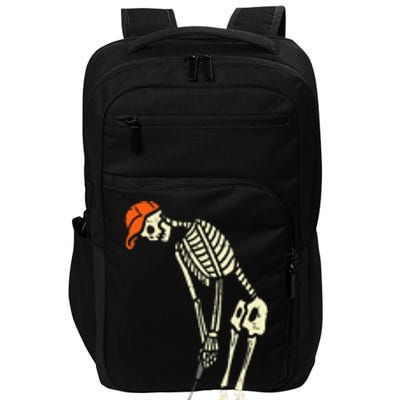 Skeleton Golf Funny Halloween Golfing Sports Impact Tech Backpack