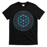 Sacred Geometry Flower Of Life With Kabbalah T-Shirt