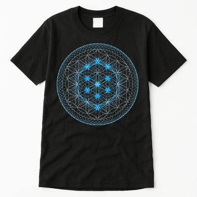 Sacred Geometry Flower Of Life With Kabbalah Tall T-Shirt