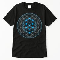 Sacred Geometry Flower Of Life With Kabbalah Tall T-Shirt