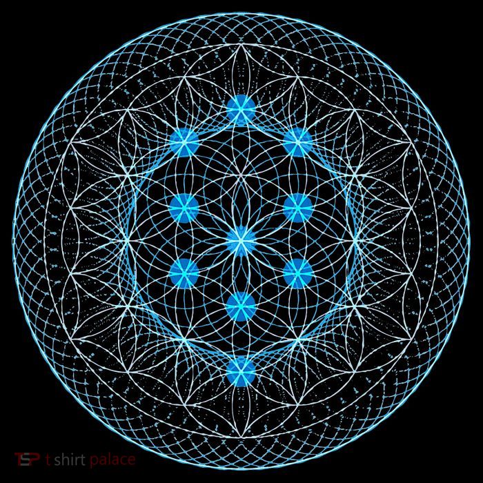 Sacred Geometry Flower Of Life With Kabbalah Impact Tech Backpack