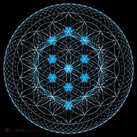 Sacred Geometry Flower Of Life With Kabbalah Magnet