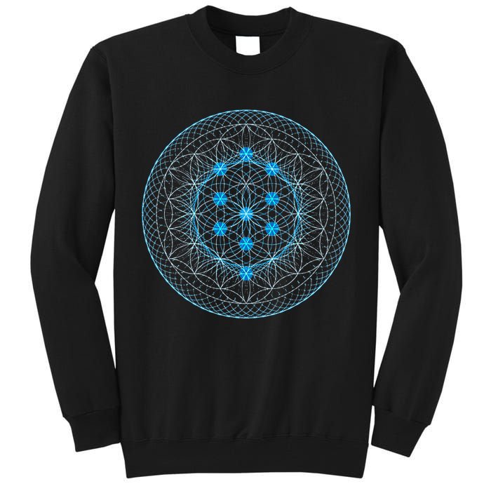 Sacred Geometry Flower Of Life With Kabbalah Tall Sweatshirt