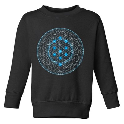 Sacred Geometry Flower Of Life With Kabbalah Toddler Sweatshirt