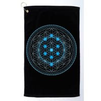 Sacred Geometry Flower Of Life With Kabbalah Golf Towel