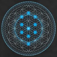 Sacred Geometry Flower Of Life With Kabbalah Golf Towel