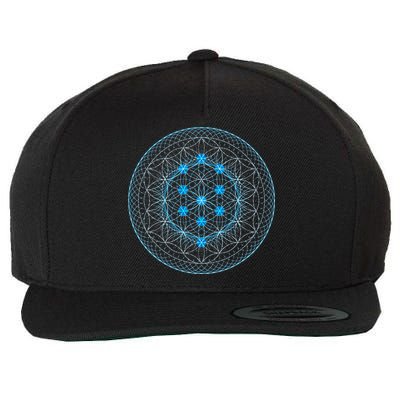 Sacred Geometry Flower Of Life With Kabbalah Wool Snapback Cap