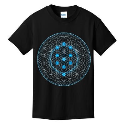 Sacred Geometry Flower Of Life With Kabbalah Kids T-Shirt
