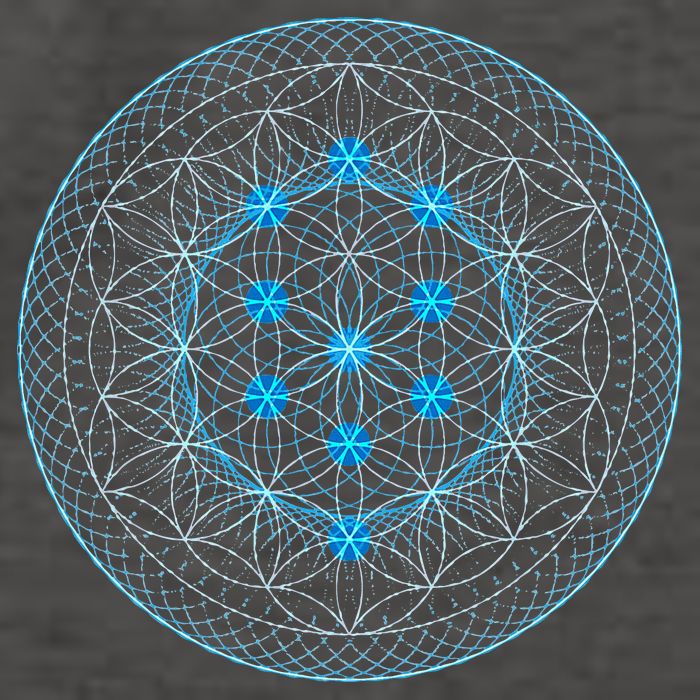 Sacred Geometry Flower Of Life With Kabbalah Vector Backpack