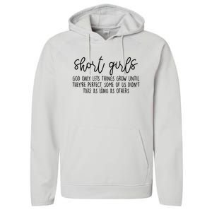 Short Girl Funny Fall Season Christian Performance Fleece Hoodie