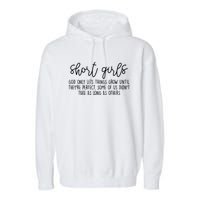 Short Girl Funny Fall Season Christian Garment-Dyed Fleece Hoodie