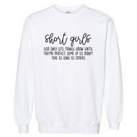 Short Girl Funny Fall Season Christian Garment-Dyed Sweatshirt