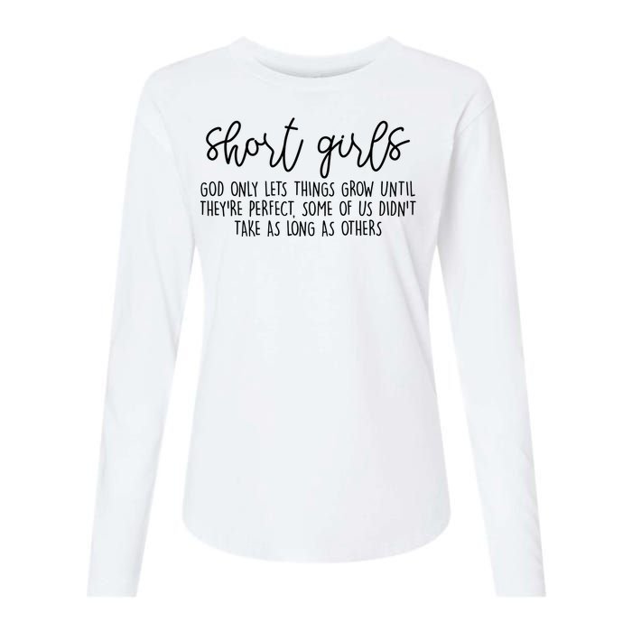 Short Girl Funny Fall Season Christian Womens Cotton Relaxed Long Sleeve T-Shirt