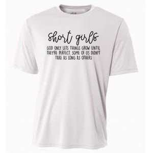 Short Girl Funny Fall Season Christian Cooling Performance Crew T-Shirt