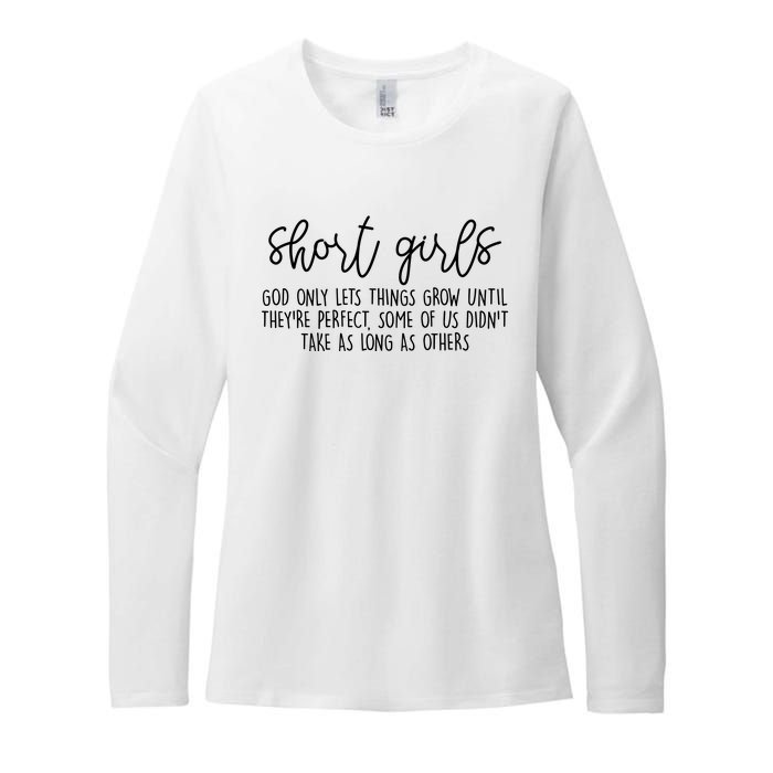 Short Girl Funny Fall Season Christian Womens CVC Long Sleeve Shirt