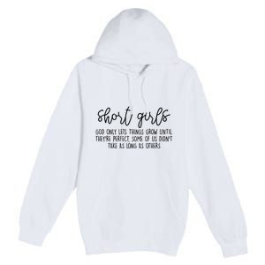 Short Girl Funny Fall Season Christian Premium Pullover Hoodie