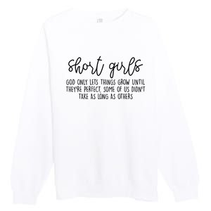 Short Girl Funny Fall Season Christian Premium Crewneck Sweatshirt