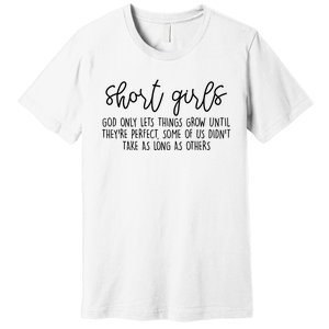 Short Girl Funny Fall Season Christian Premium T-Shirt