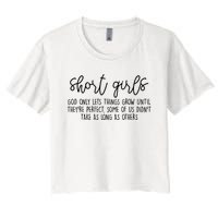 Short Girl Funny Fall Season Christian Women's Crop Top Tee