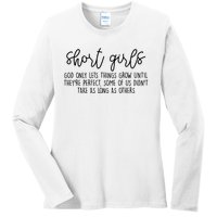 Short Girl Funny Fall Season Christian Ladies Long Sleeve Shirt