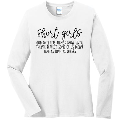 Short Girl Funny Fall Season Christian Ladies Long Sleeve Shirt