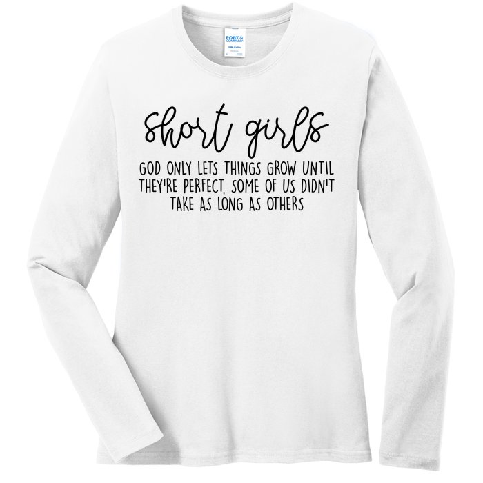 Short Girl Funny Fall Season Christian Ladies Long Sleeve Shirt