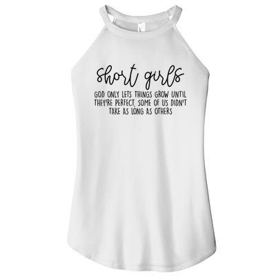 Short Girl Funny Fall Season Christian Women's Perfect Tri Rocker Tank